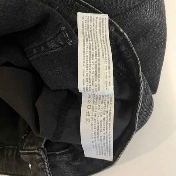 Abercrombie & Fitch The Mom High Rise Jeans, Women 16 Short Stretch Fade Black - Picture 8 of 9